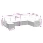 8-piece garden sofa set and gray synthetic rattan cushions by , Garden sets - Ref: Foro24-3264206, Price: 505,83 €, Discount: %