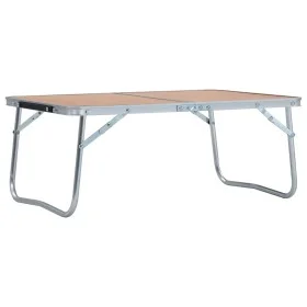 Mesa de camping plegable aluminio marrón 60x40 cm by vidaXL, camping furniture - Ref: Foro24-48186, Price: 26,20 €, Discount: %