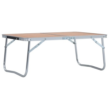 Faltbarer Campingtisch aus braunem Aluminium, 60x40 cm. von vidaXL, Campingmöbel - Ref: Foro24-48186, Preis: 26,74 €, Rabatt: %