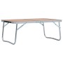 Faltbarer Campingtisch aus braunem Aluminium, 60x40 cm. von vidaXL, Campingmöbel - Ref: Foro24-48186, Preis: 26,74 €, Rabatt: %