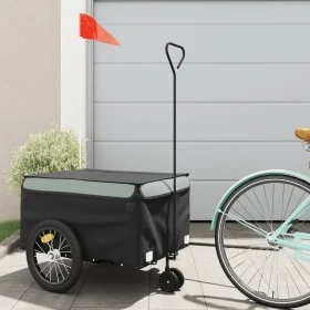 Remolque para bicicleta hierro negro y gris 45 kg de , Remolques para bicicletas - Ref: Foro24-94105, Precio: 90,00 €, Descue...