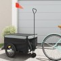 Remolque para bicicleta hierro negro y gris 45 kg de , Remolques para bicicletas - Ref: Foro24-94105, Precio: 82,99 €, Descue...