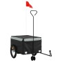 Fahrradanhänger aus schwarzem und grauem Eisen, 45 kg von , Fahrradanhänger - Ref: Foro24-94105, Preis: 93,75 €, Rabatt: %