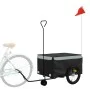 Remolque para bicicleta hierro negro y gris 45 kg de , Remolques para bicicletas - Ref: Foro24-94105, Precio: 90,52 €, Descue...