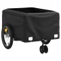 Black and gray iron bicycle trailer 45 kg by , Bicycle trailers - Ref: Foro24-94105, Price: 90,52 €, Discount: %