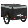 Black and gray iron bicycle trailer 45 kg by , Bicycle trailers - Ref: Foro24-94105, Price: 90,52 €, Discount: %
