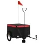 Remolque para bicicleta hierro negro y rojo 45 kg de , Remolques para bicicletas - Ref: Foro24-94111, Precio: 96,93 €, Descue...