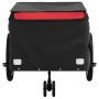 Schwarz-roter Fahrradanhänger aus Eisen, 45 kg von , Fahrradanhänger - Ref: Foro24-94111, Preis: 98,53 €, Rabatt: %