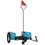 Bicycle trailer iron and blue Oxford cloth by , Bicycle trailers - Ref: Foro24-94191, Price: 83,07 €, Discount: %