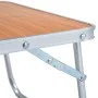 Mesa de camping plegable aluminio marrón 60x40 cm by vidaXL, camping furniture - Ref: Foro24-48186, Price: 26,20 €, Discount: %