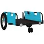 Bicycle trailer iron and blue Oxford cloth by , Bicycle trailers - Ref: Foro24-94191, Price: 83,07 €, Discount: %