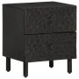 Nachttische 2 Stück aus massivem schwarzem Mangoholz 40x33x46 cm von , Nachttische - Ref: Foro24-356818, Preis: 92,07 €, Raba...