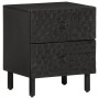 Nachttische 2 Stück aus massivem schwarzem Mangoholz 40x33x46 cm von , Nachttische - Ref: Foro24-356818, Preis: 92,98 €, Raba...