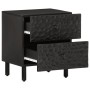Nachttische 2 Stück aus massivem schwarzem Mangoholz 40x33x46 cm von , Nachttische - Ref: Foro24-356818, Preis: 92,98 €, Raba...