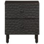 Nachttische 2 Stück aus massivem schwarzem Mangoholz 40x33x46 cm von , Nachttische - Ref: Foro24-356818, Preis: 92,98 €, Raba...