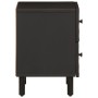 Mesitas de noche 2 uds madera maciza de mango negro 40x33x46 cm de , Mesitas de noche - Ref: Foro24-356818, Precio: 92,84 €, ...