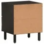 Bedside tables 2 pcs solid black mango wood 40x33x46 cm by , Nightstands - Ref: Foro24-356818, Price: 92,07 €, Discount: %