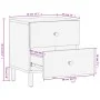 Bedside tables 2 pcs solid black mango wood 40x33x46 cm by , Nightstands - Ref: Foro24-356818, Price: 92,07 €, Discount: %