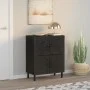 Aparador madera maciza de mango negro 60x33x75 cm de , Aparadores - Ref: Foro24-356845, Precio: 146,05 €, Descuento: %