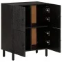 Aparador madera maciza de mango negro 60x33x75 cm de , Aparadores - Ref: Foro24-356845, Precio: 146,05 €, Descuento: %