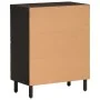 Aparador madera maciza de mango negro 60x33x75 cm de , Aparadores - Ref: Foro24-356845, Precio: 146,05 €, Descuento: %