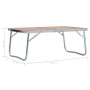Faltbarer Campingtisch aus braunem Aluminium, 60x40 cm. von vidaXL, Campingmöbel - Ref: Foro24-48186, Preis: 26,74 €, Rabatt: %