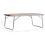 Mesa de camping plegable aluminio marrón 60x40 cm by vidaXL, camping furniture - Ref: Foro24-48186, Price: 26,20 €, Discount: %