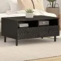 Massiver Couchtisch aus schwarzem Mangoholz, 80 x 54 x 40 cm von , Couchtisch - Ref: Foro24-356832, Preis: 93,46 €, Rabatt: %