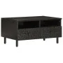 Mesa de centro madera maciza de mango negra 80x54x40 cm de , Mesas de centro - Ref: Foro24-356832, Precio: 93,46 €, Descuento: %