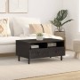 Solid black mango wood coffee table 80x54x40 cm by , Coffee table - Ref: Foro24-356832, Price: 94,32 €, Discount: %