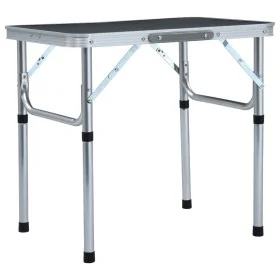 Mesa de camping plegable aluminio gris 60x45 cm de vidaXL, Mobiliario de camping - Ref: Foro24-48180, Precio: 34,11 €, Descue...