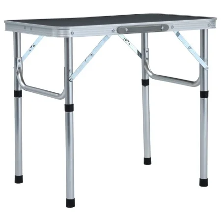 Gray aluminum folding camping table 60x45 cm by vidaXL, camping furniture - Ref: Foro24-48180, Price: 34,11 €, Discount: %