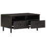 Massiver Couchtisch aus schwarzem Mangoholz, 80 x 54 x 40 cm von , Couchtisch - Ref: Foro24-356832, Preis: 94,32 €, Rabatt: %