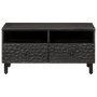 Solid black mango wood coffee table 80x54x40 cm by , Coffee table - Ref: Foro24-356832, Price: 94,32 €, Discount: %