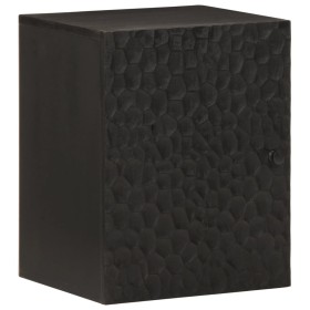 Wall mounted bathroom cabinet solid black mango wood 38x33x48 cm by , bathroom vanities - Ref: Foro24-356839, Price: 86,12 €,...