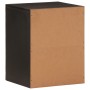 Wall mounted bathroom cabinet solid black mango wood 38x33x48 cm by , bathroom vanities - Ref: Foro24-356839, Price: 86,12 €,...
