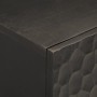 Armario de baño de pared madera maciza mango negro 38x33x48 cm