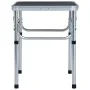 Gray aluminum folding camping table 60x45 cm by vidaXL, camping furniture - Ref: Foro24-48180, Price: 34,11 €, Discount: %