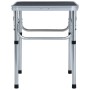 Mesa de camping plegable aluminio gris 60x45 cm de vidaXL, Mobiliario de camping - Ref: Foro24-48180, Precio: 32,10 €, Descue...