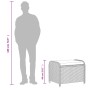 Garden stool with brown synthetic rattan cushion 58x46x46 cm by , Outdoor ottomans - Ref: Foro24-365735, Price: 71,50 €, Disc...