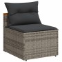 Gartensofa ohne Armlehnen 2 Stück mit grauen PE-Rattankissen von , Outdoor-Sofas - Ref: Foro24-365833, Preis: 144,97 €, Rabat...