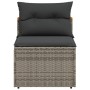 Gartensofa ohne Armlehnen 2 Stück mit grauen PE-Rattankissen von , Outdoor-Sofas - Ref: Foro24-365833, Preis: 144,97 €, Rabat...