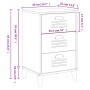 VIKEN nightstand white engineered wood by , Nightstands - Ref: Foro24-374911, Price: 65,63 €, Discount: %