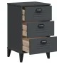 VIKEN bedside table in anthracite gray engineered wood by , Nightstands - Ref: Foro24-374913, Price: 80,10 €, Discount: %