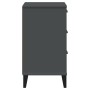 VIKEN bedside table in anthracite gray engineered wood by , Nightstands - Ref: Foro24-374913, Price: 85,72 €, Discount: %
