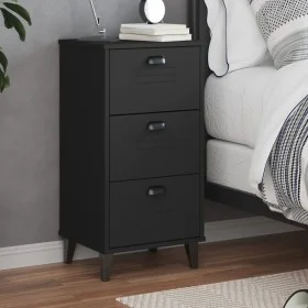 VIKEN nightstand black engineered wood by , Nightstands - Ref: Foro24-374918, Price: 73,34 €, Discount: %