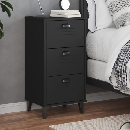 Mesita de noche VIKEN madera de ingeniería negra de , Mesitas de noche - Ref: Foro24-374918, Precio: 74,25 €, Descuento: %