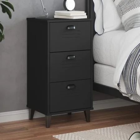VIKEN Nachttisch aus schwarzem Holzwerkstoff von , Nachttische - Ref: Foro24-374918, Preis: 73,31 €, Rabatt: %