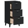 VIKEN Nachttisch aus schwarzem Holzwerkstoff von , Nachttische - Ref: Foro24-374918, Preis: 73,31 €, Rabatt: %