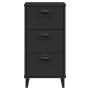 Mesita de noche VIKEN madera de ingeniería negra de , Mesitas de noche - Ref: Foro24-374918, Precio: 74,25 €, Descuento: %